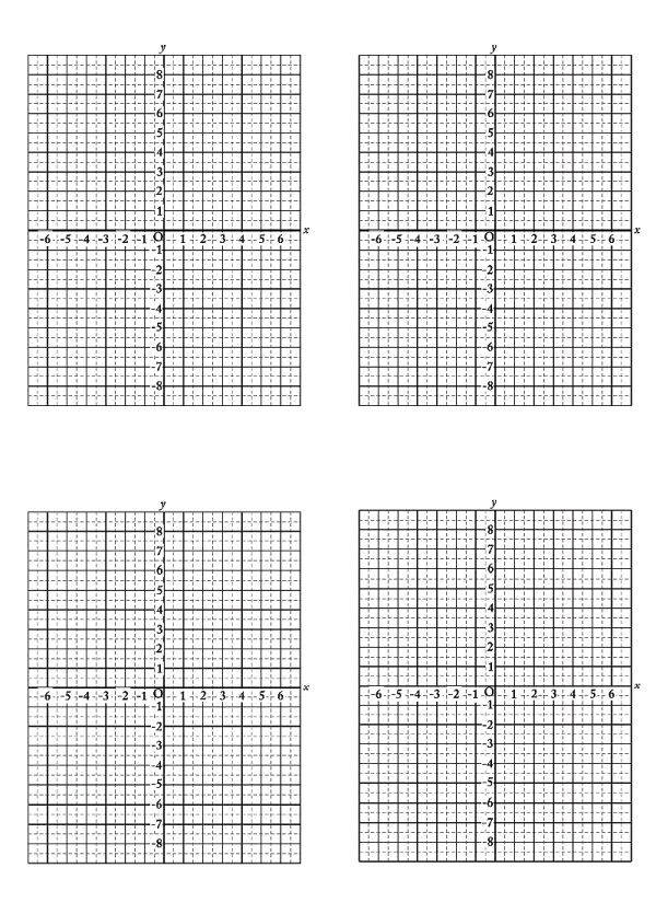 2次関数用 グラフ用紙 無料学習プリント教材